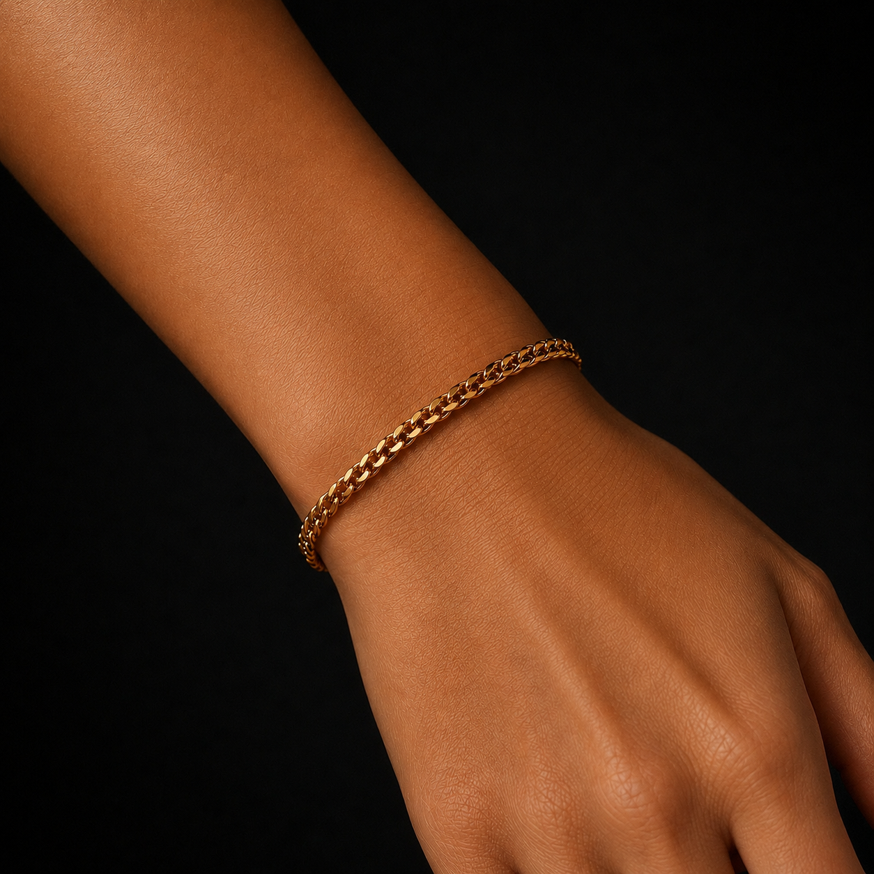 Franco Bracelet Goud - 3mm
