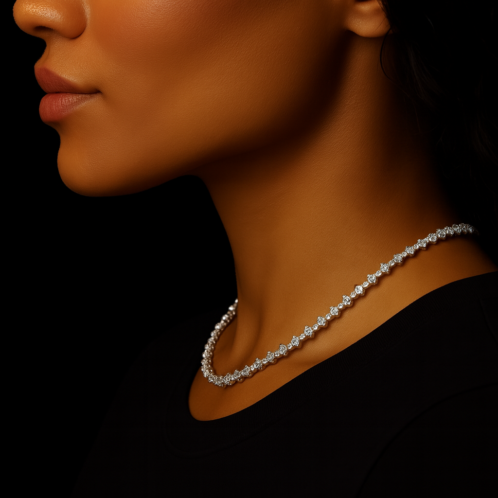 Honeycomb Ketting Zilver