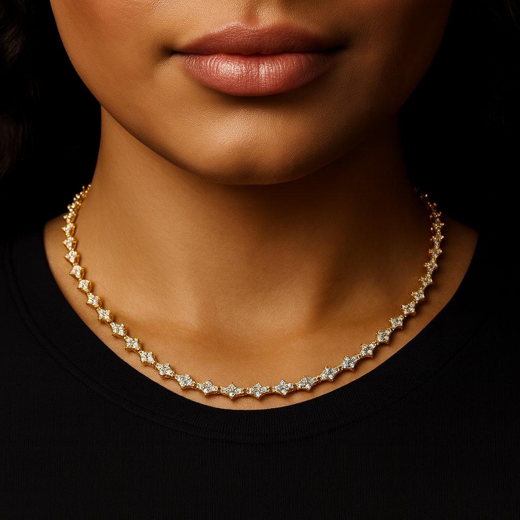 Honeycomb Ketting Goud