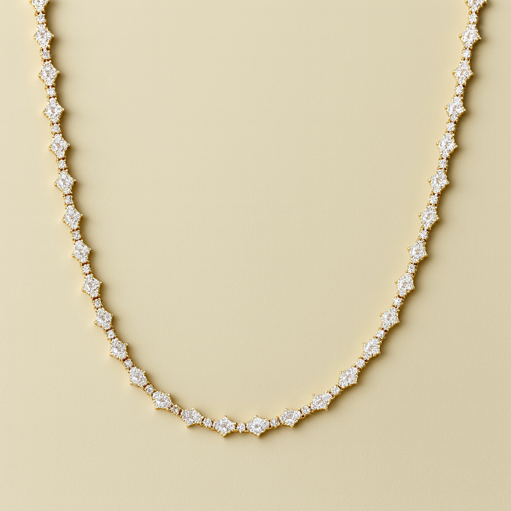 Honeycomb Ketting Goud