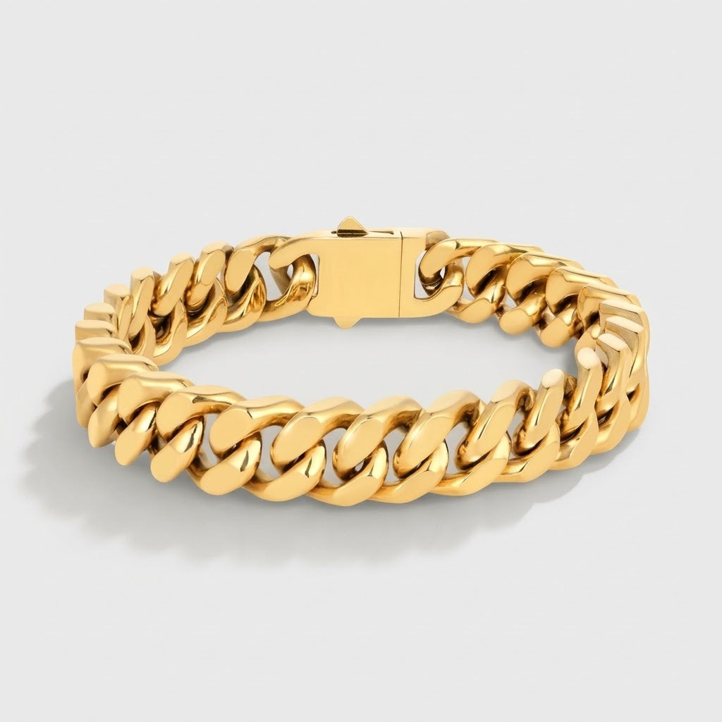 Royal Cuban Armband - Goud