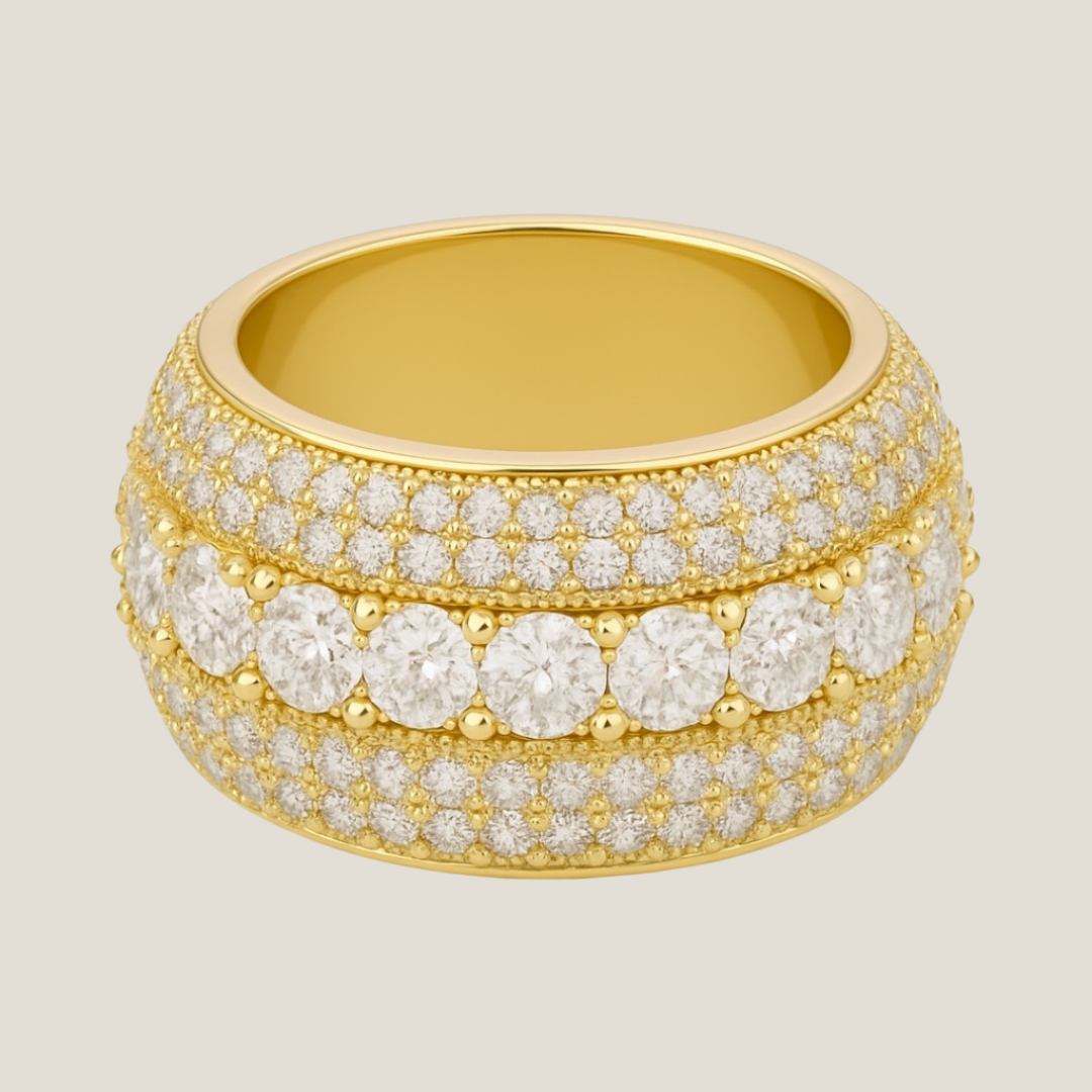 Ultimate Iced Out Ring - Goud