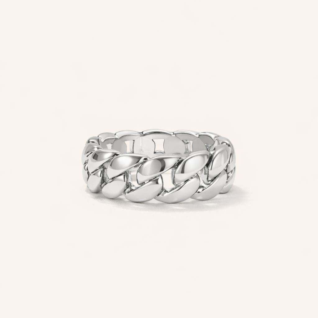 Clean Cuban Ring - Zilver