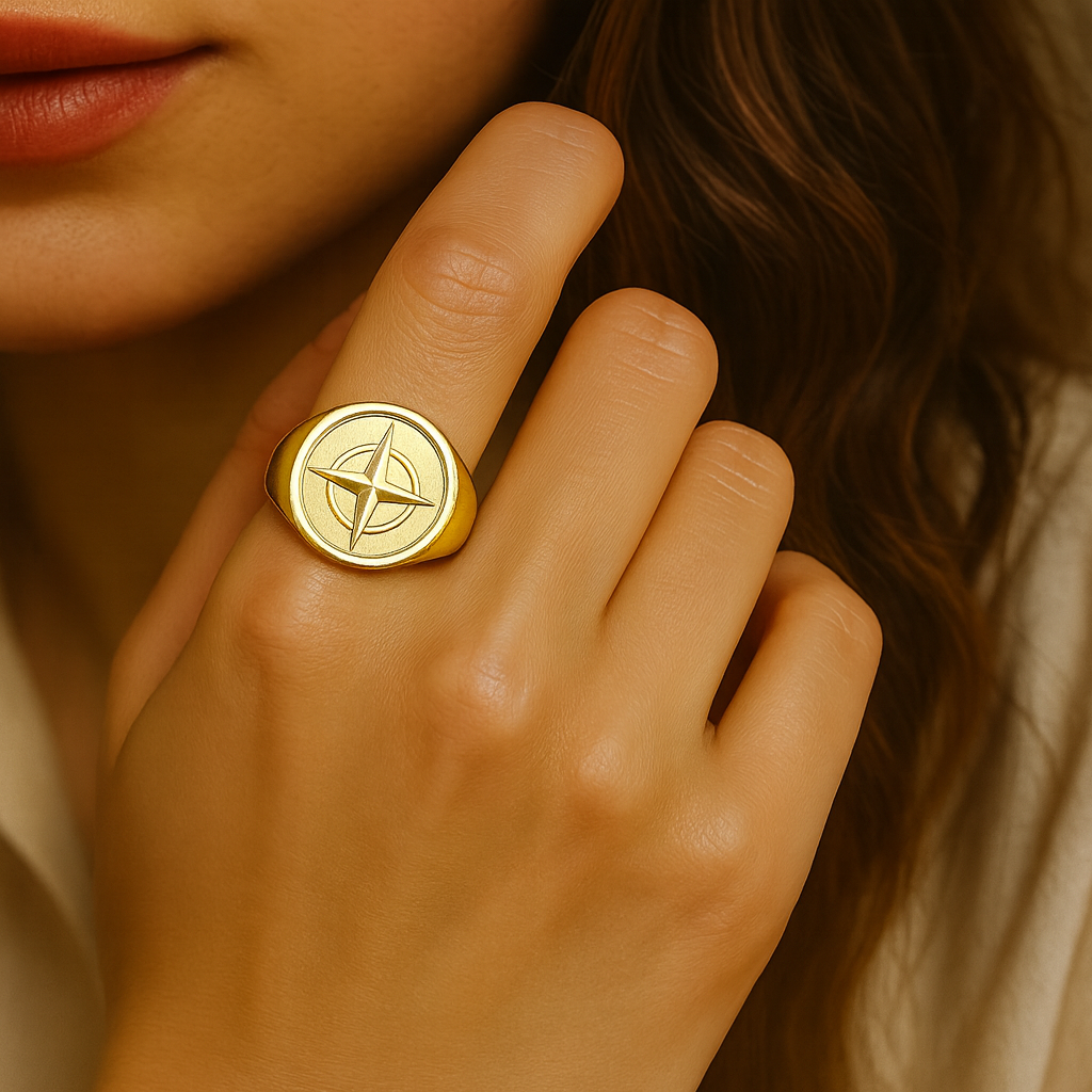 Compass ring - Goud
