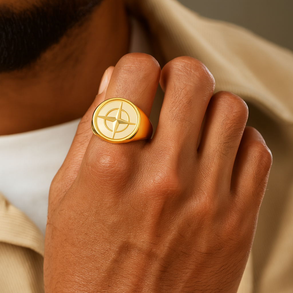 Compass ring - Goud