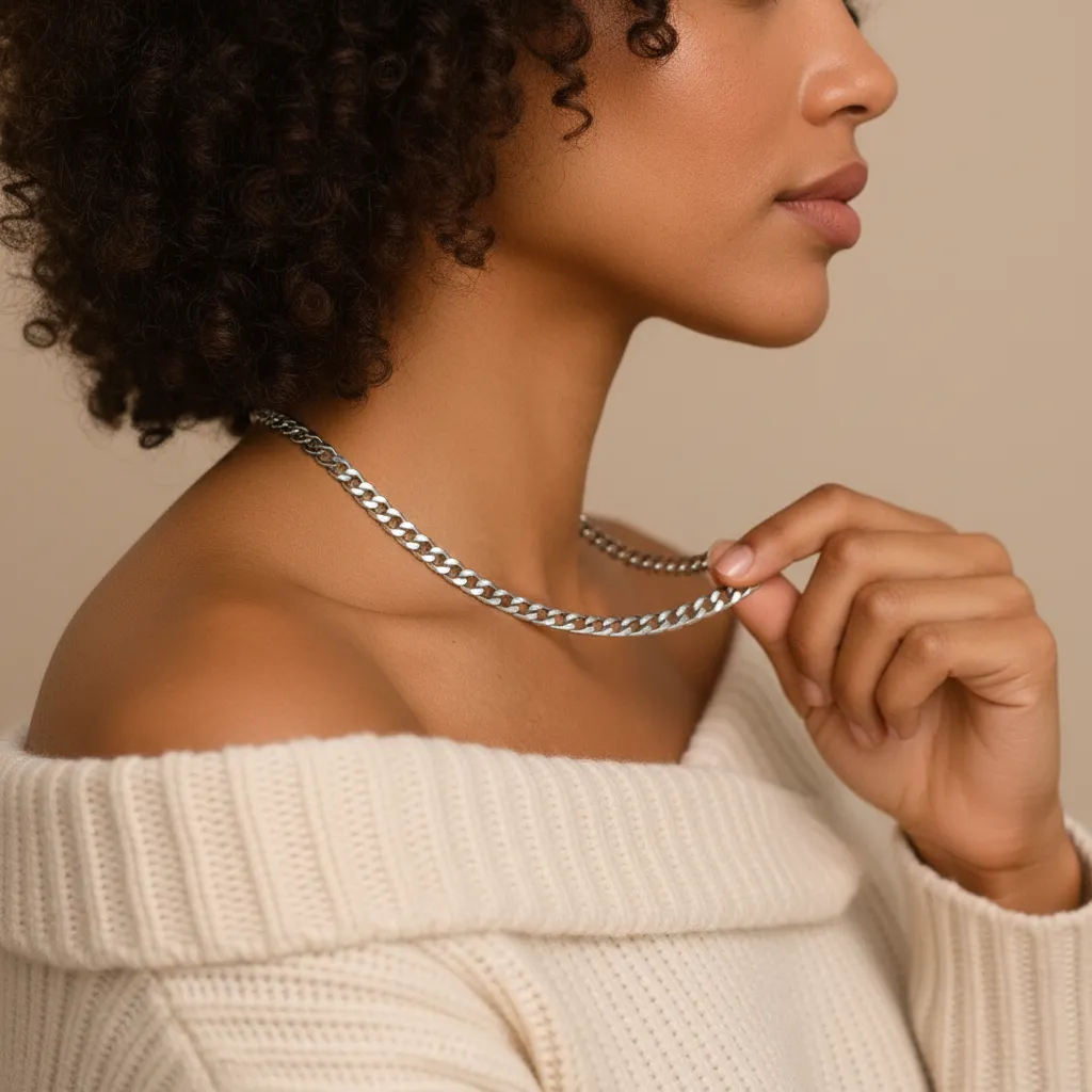 Cubana Silver Ketting 3mm