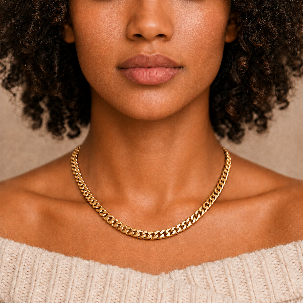 Cubana Ketting - Goud