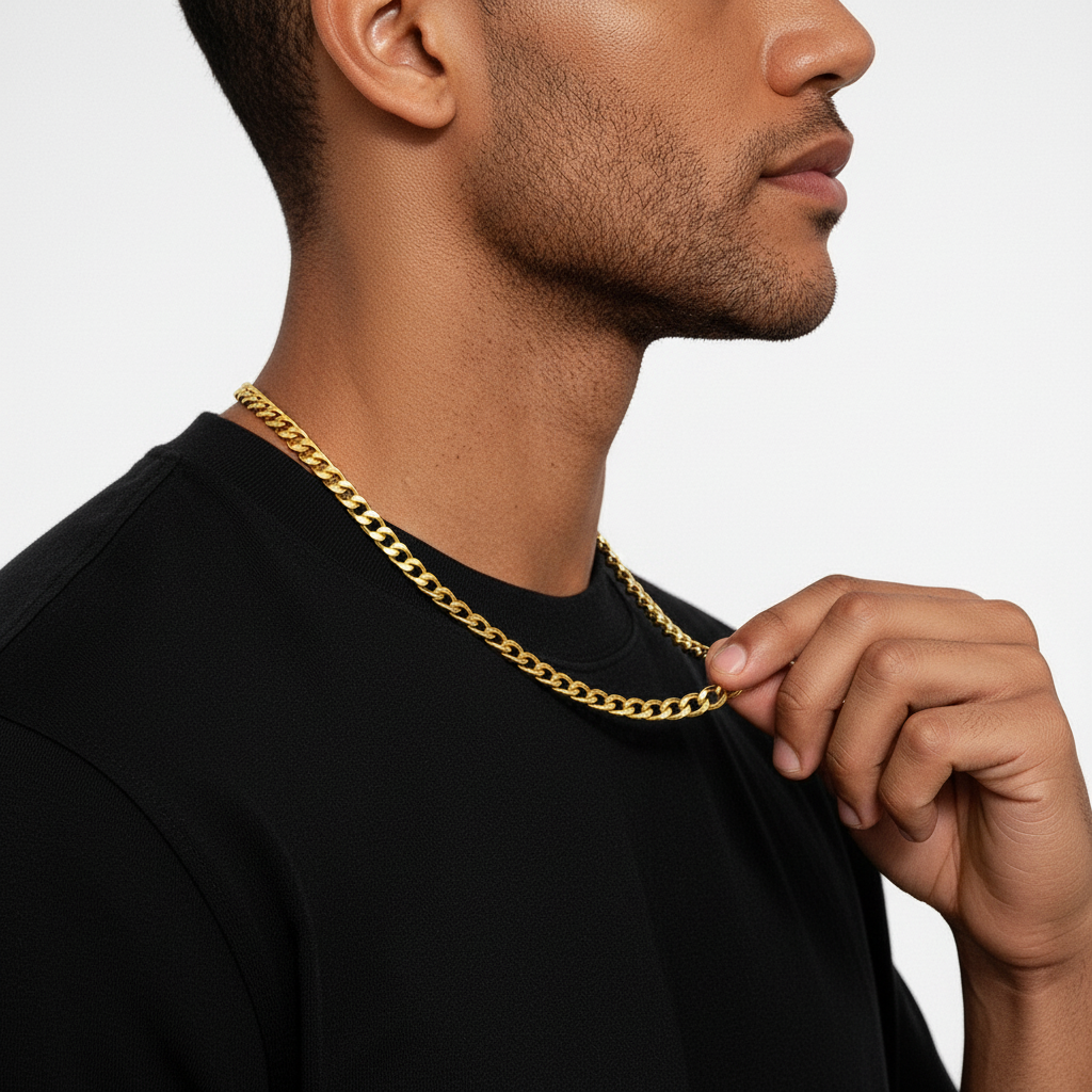 Cubana Ketting Goud 3mm