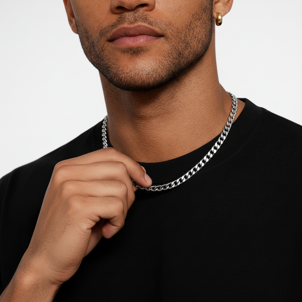 Cubana Silver Ketting 3mm