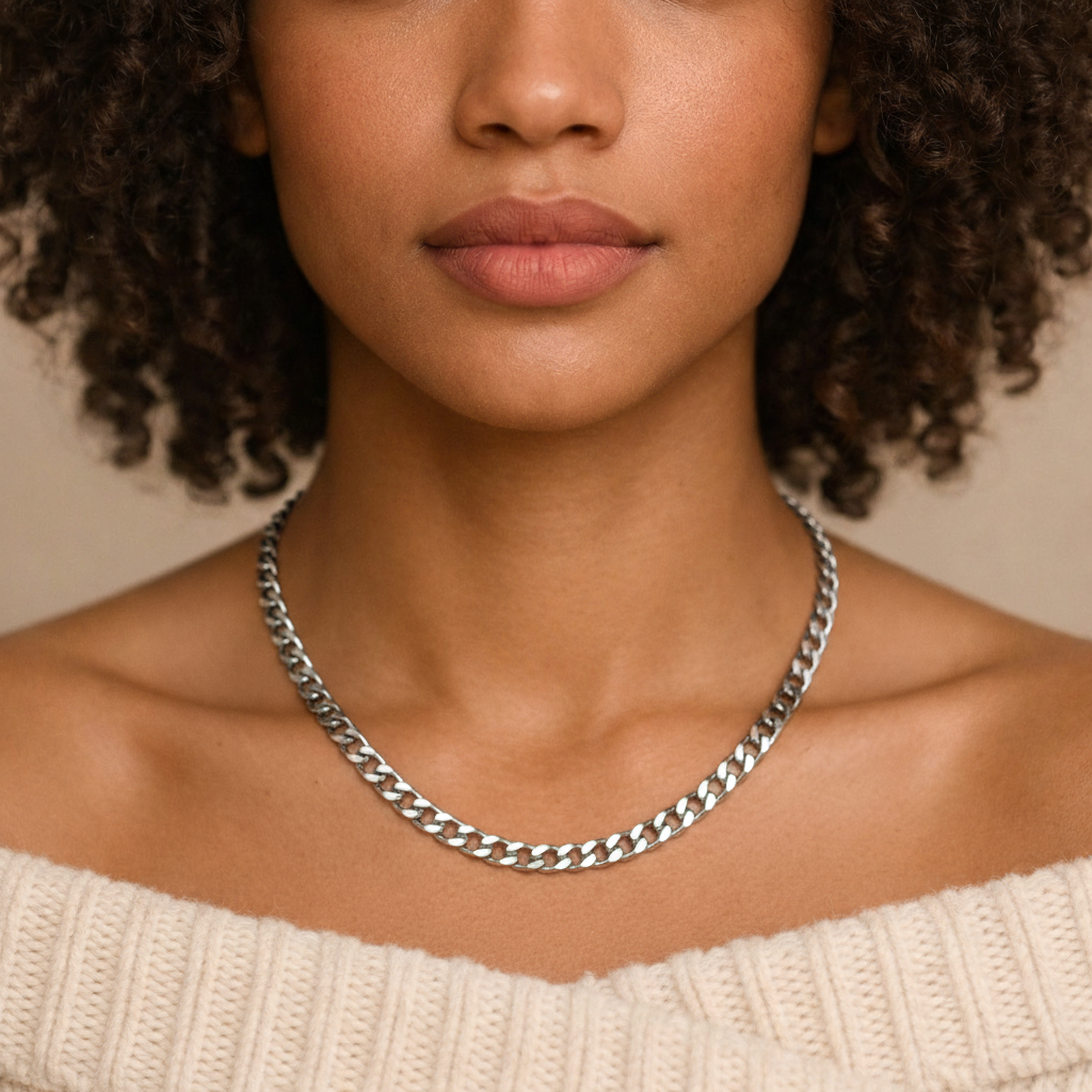 Cubana Silver Ketting 3mm