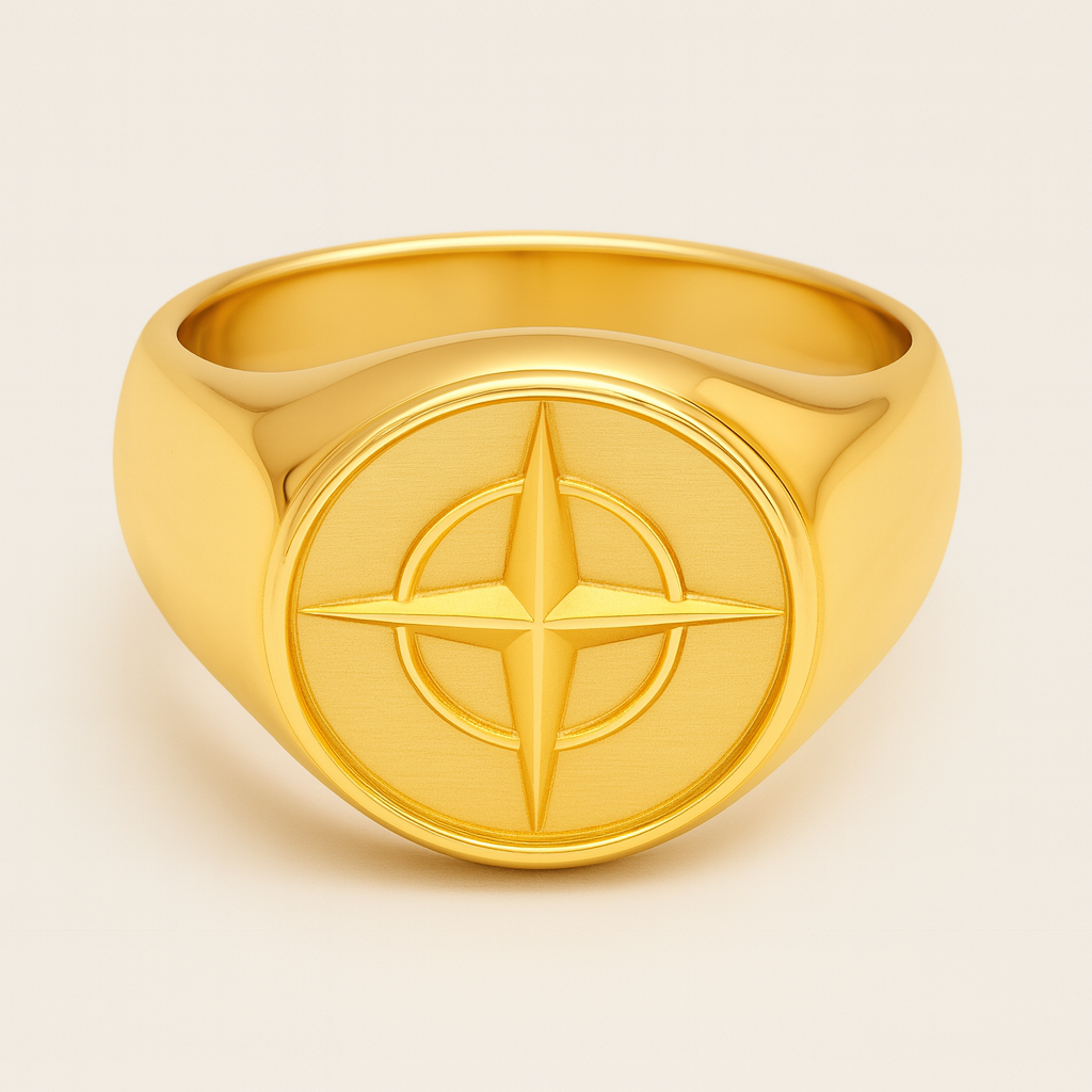 Compass ring - Goud