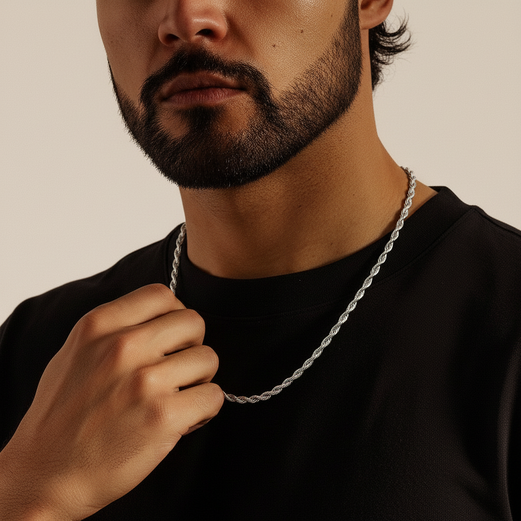 Rope Ketting - Witgoud 3 mm