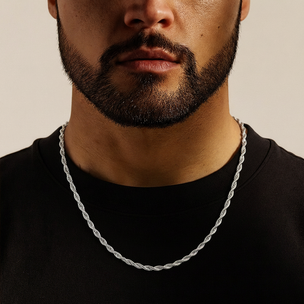 Rope Ketting - Witgoud 3 mm