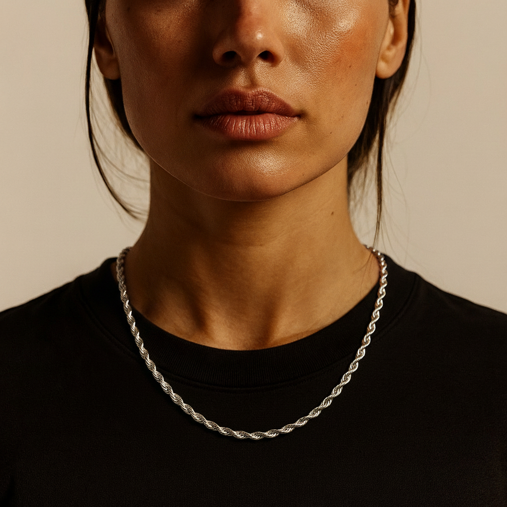 Rope Ketting - Witgoud 3 mm