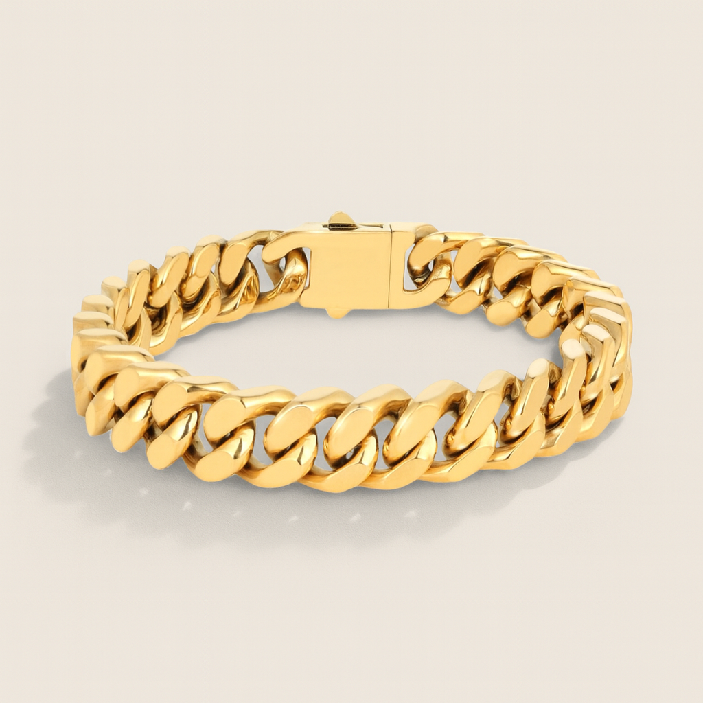 Royal Cuban Armband - Goud