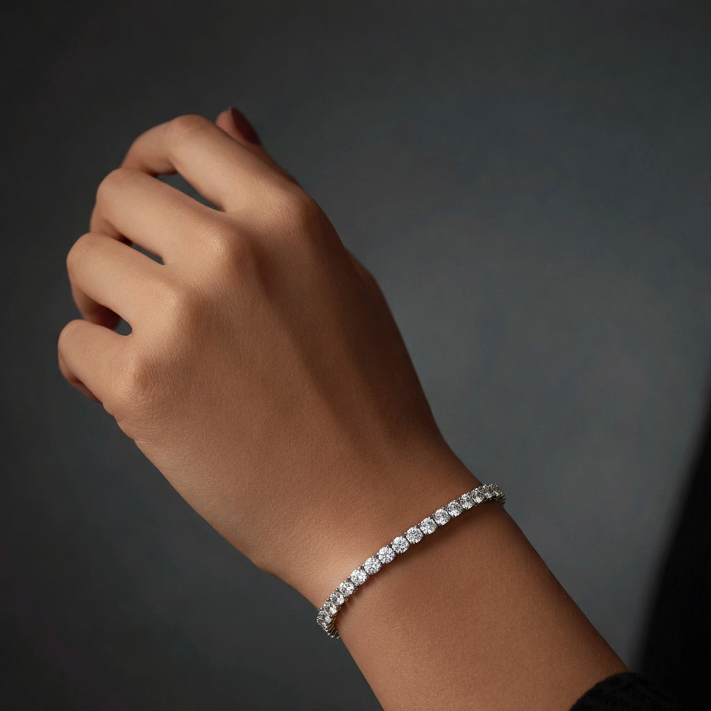 Tennis Armband - Zilver 4mm