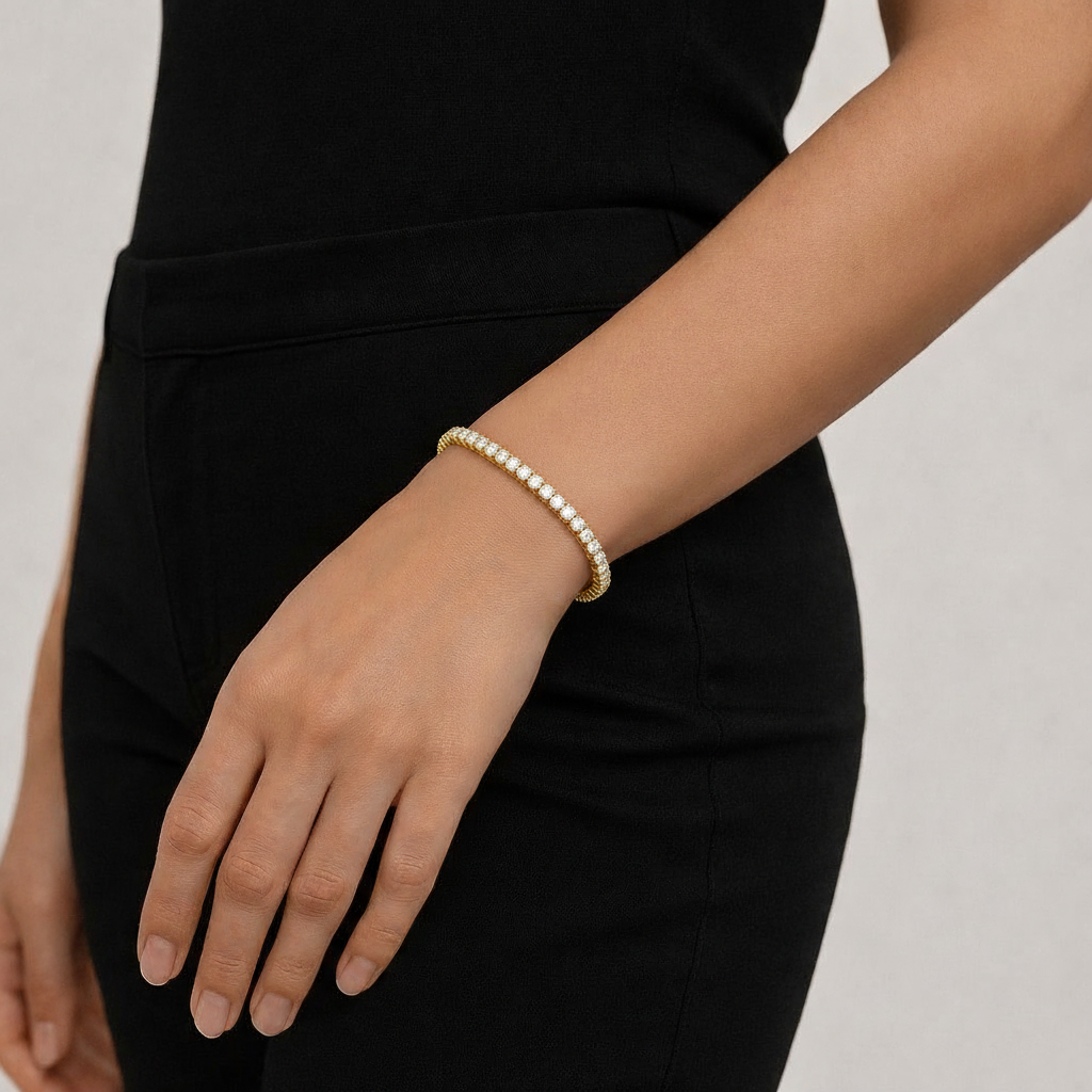 Tennis Armband - Goud 3mm