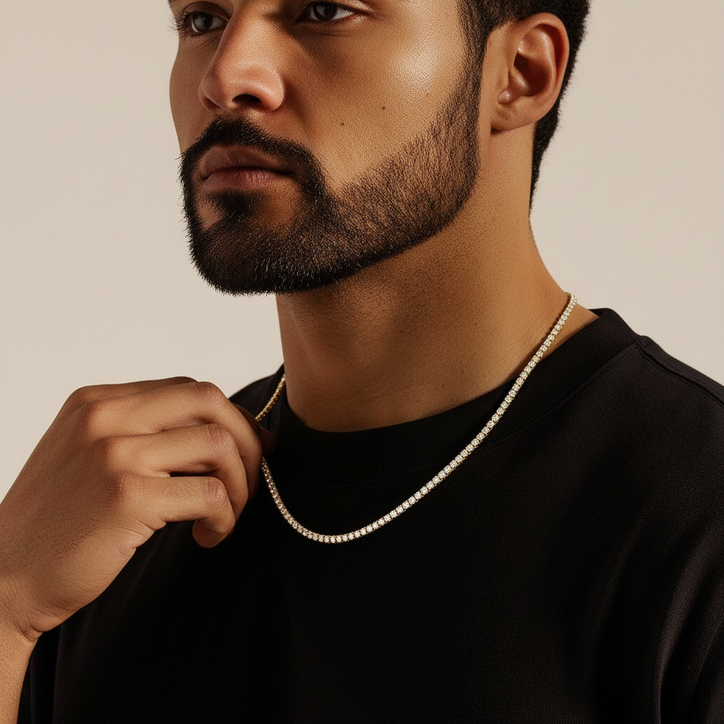 Tennis Ketting- Goud 3 mm