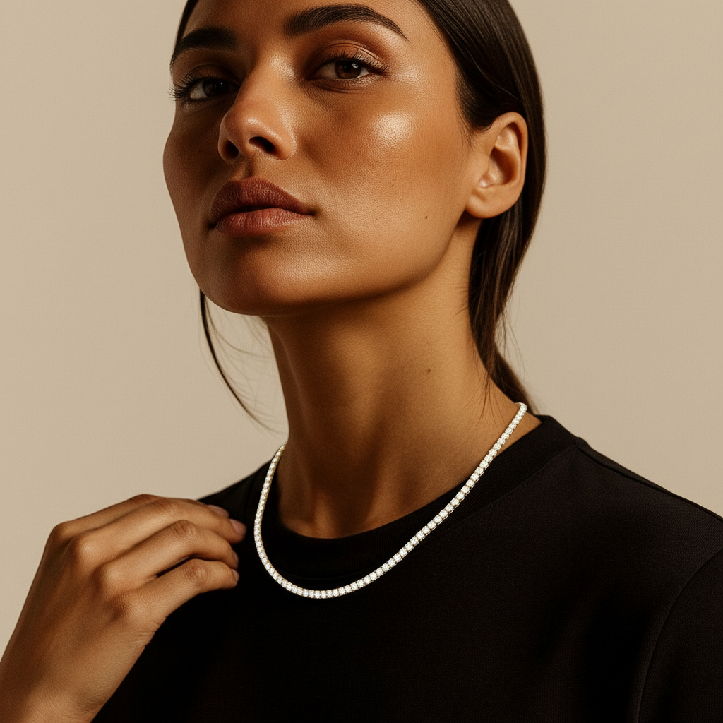 Tennis Ketting- Goud 3 mm