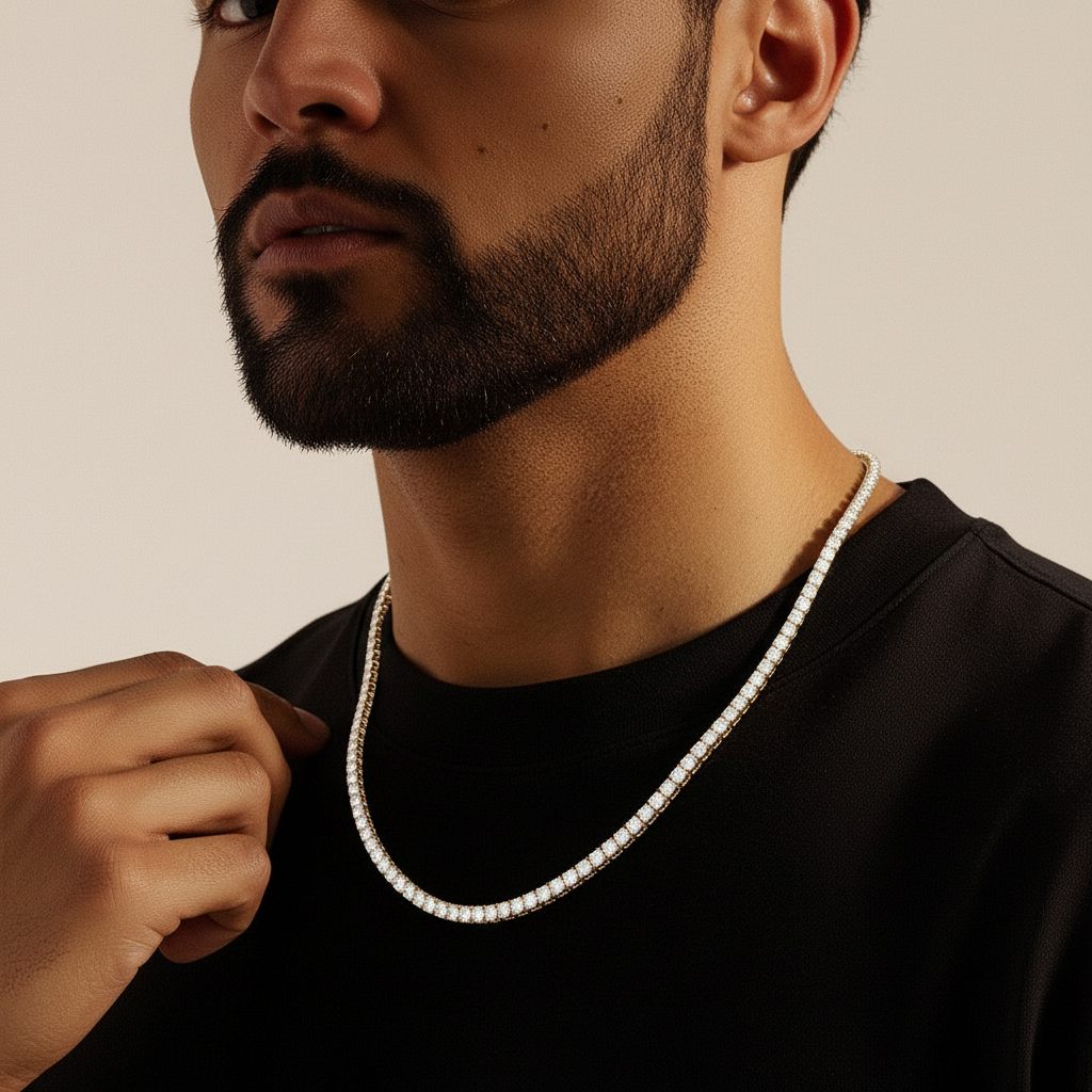 Tennis Ketting - Goud 4 mm