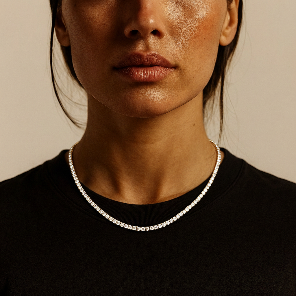 Tennis Ketting - Goud 4 mm