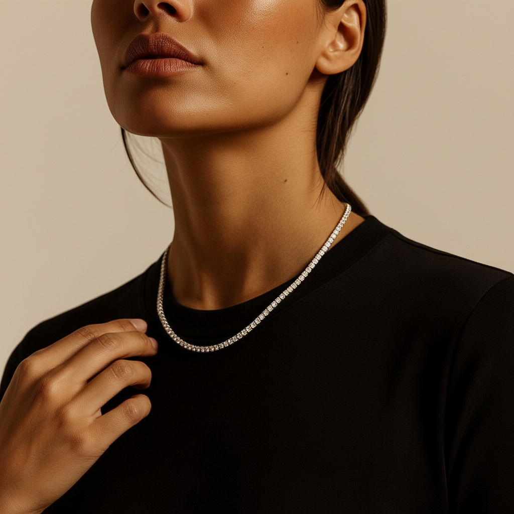 Tennis Ketting - Goud 4 mm