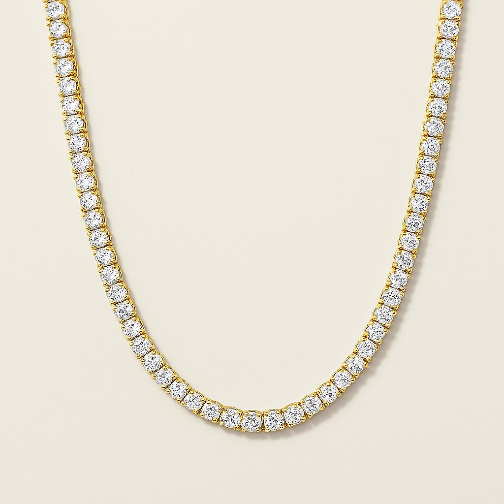 Tennis Ketting- Goud 3 mm