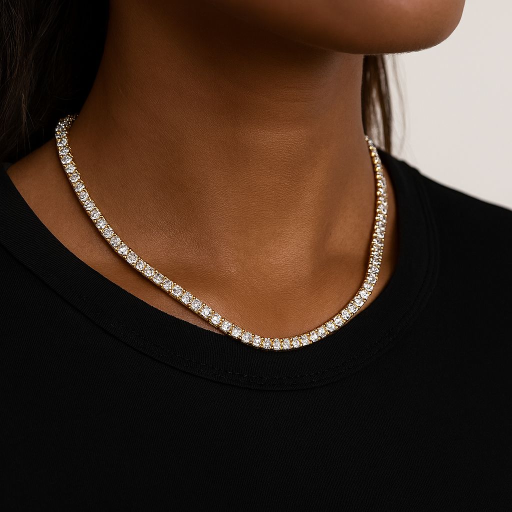 Tennis Ketting - Goud 5 mm