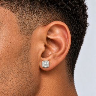 Aurora Halo Oorbellen - Moissanite