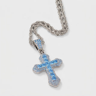 Blue Frost Cross Hanger