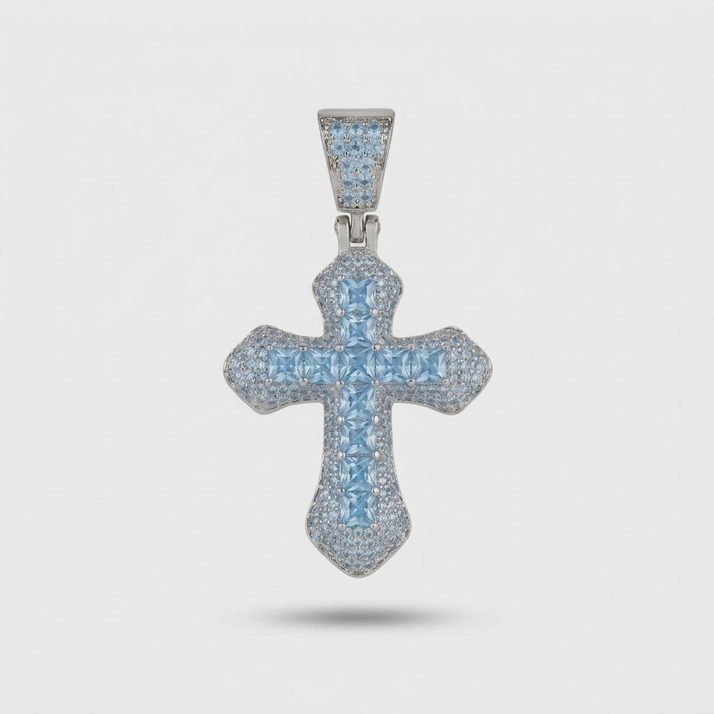 Blue Frost Cross Hanger