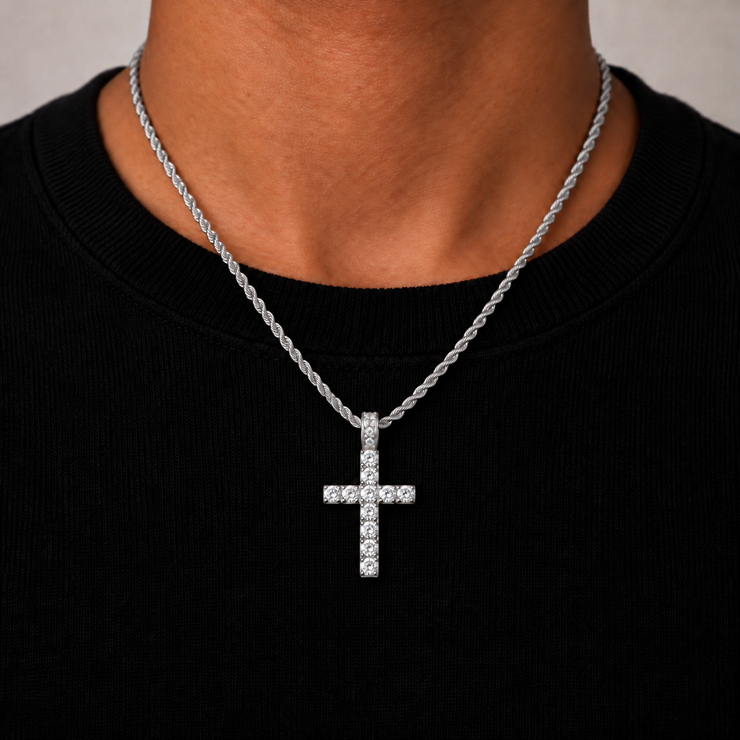 Celestial cross hanger - Zilver