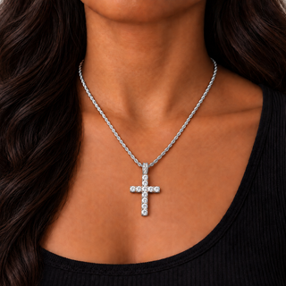Celestial cross hanger - Zilver