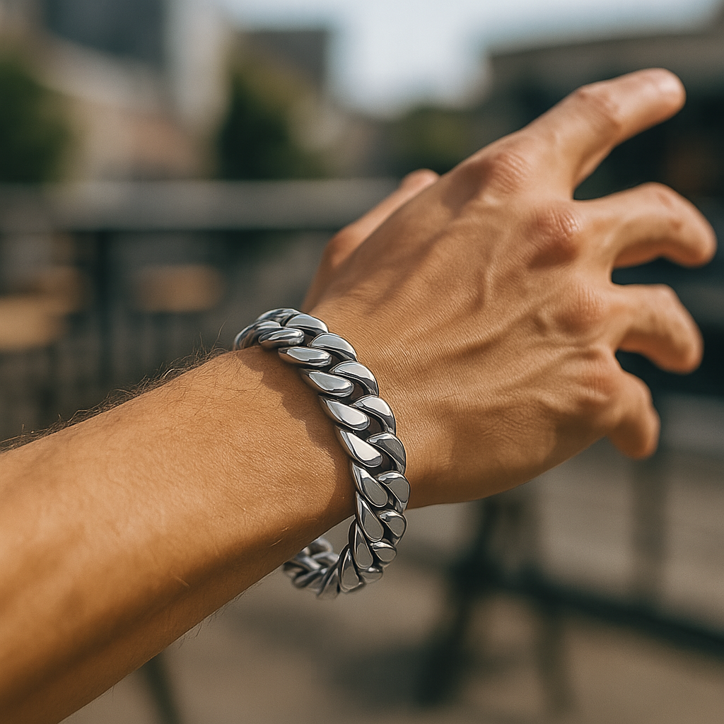 Royal Cuban Armband - Zilver