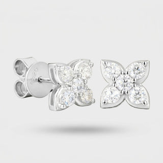 Four-Leaf Clover Oorbellen - Moissanite