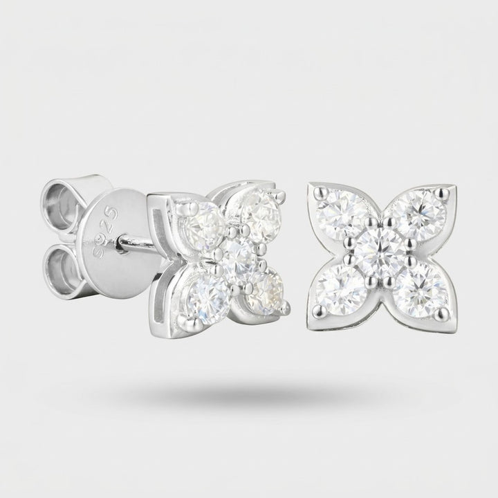 Four-Leaf Clover Oorbellen - Moissanite