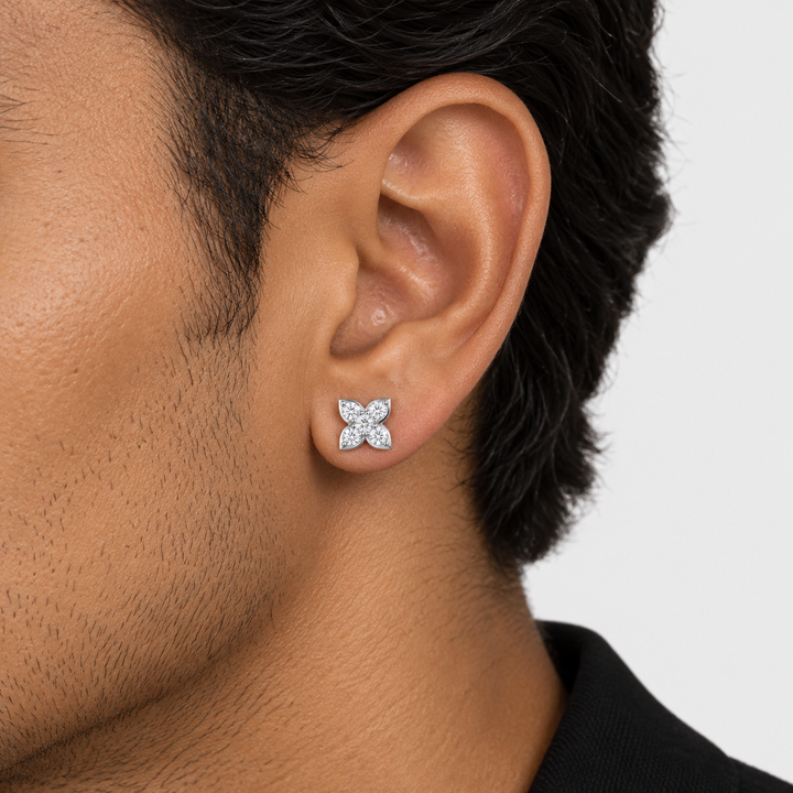 Four-Leaf Clover Oorbellen - Moissanite