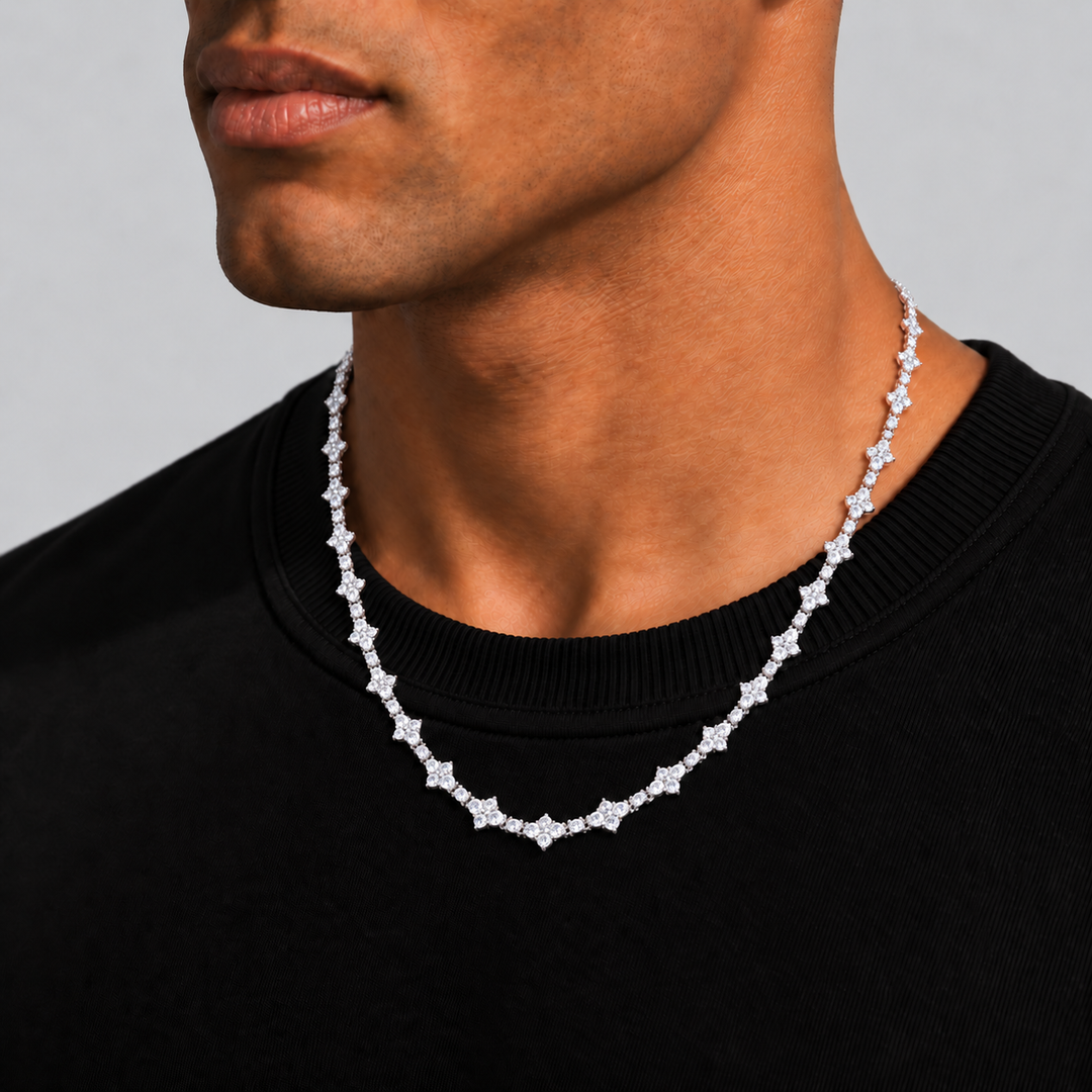 Honeycomb Ketting Zilver