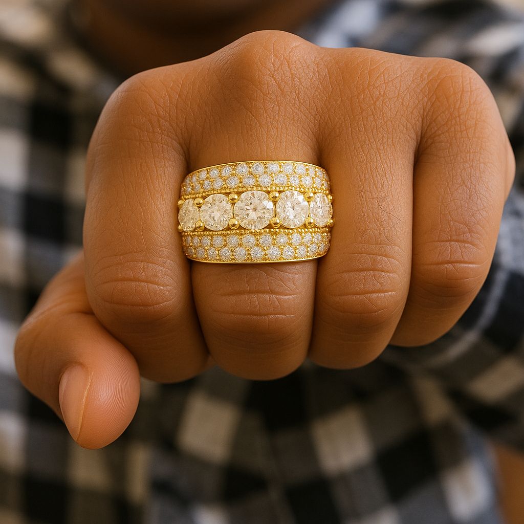 Ultimate Iced Out Ring - Goud
