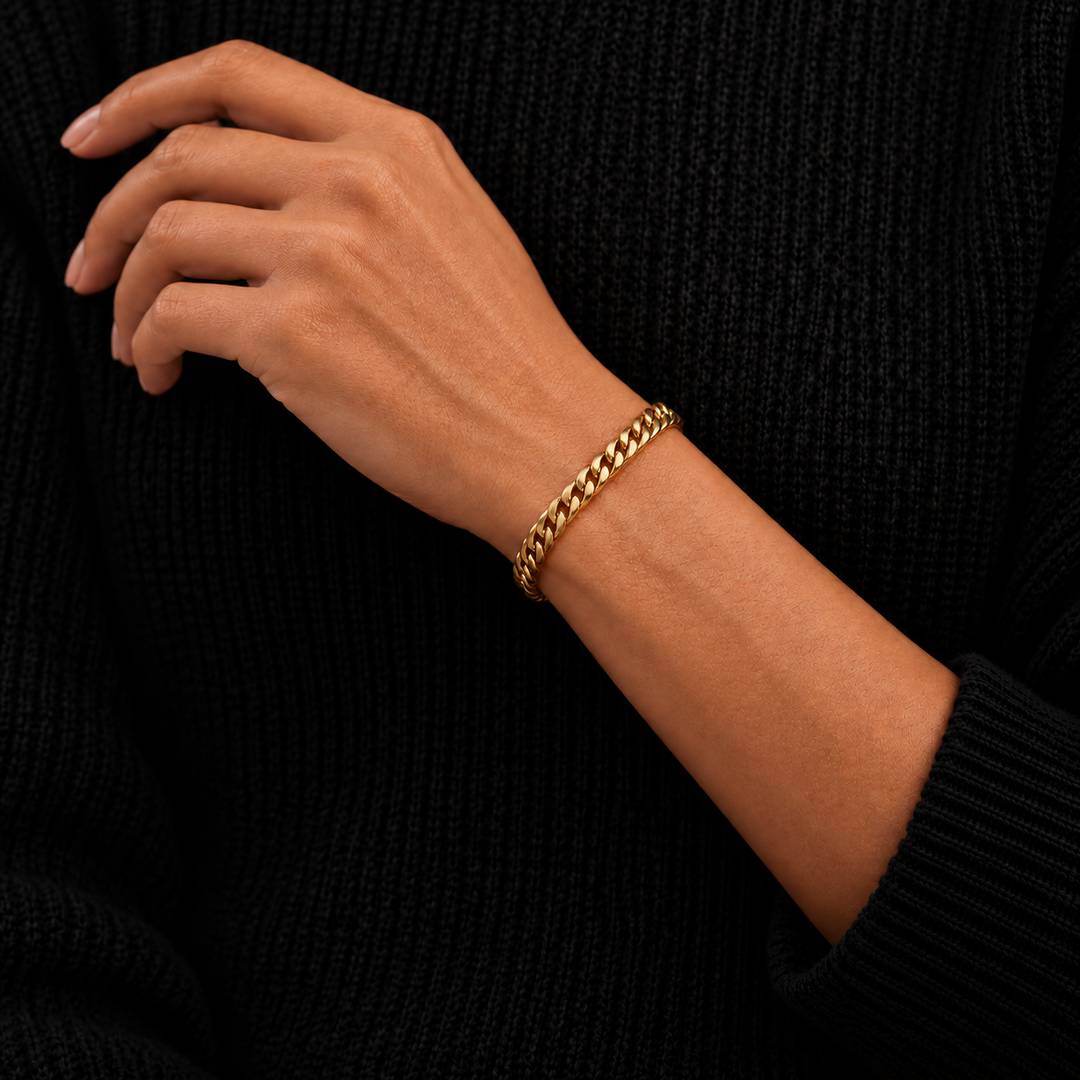 Miami Cuban Bracelet - 4mm Goud