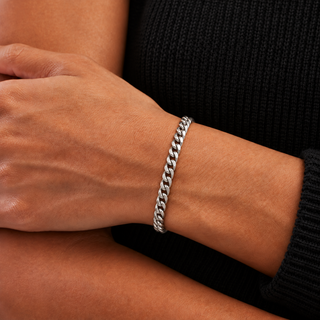 Miami cubana armband - 4mm Zilver