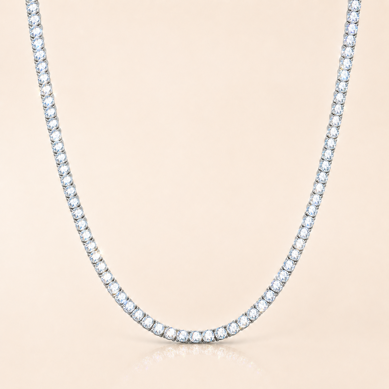 Moissanite Tennis Ketting - 3mm