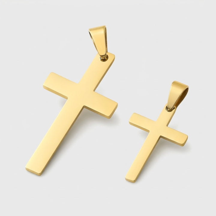 Plain Cross Hanger - Goud
