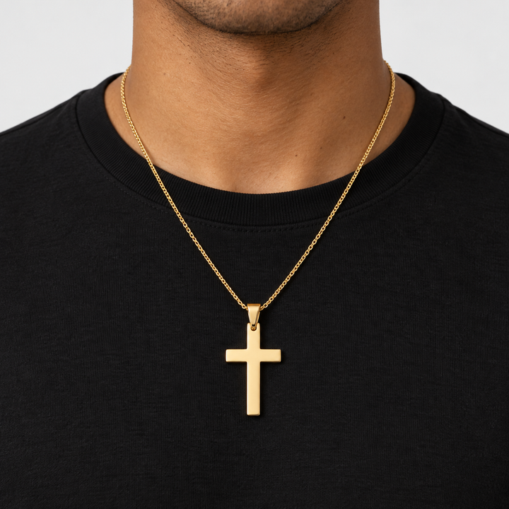 Plain Cross Hanger - Goud