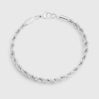 Rope Armband - Witgoud 3mm