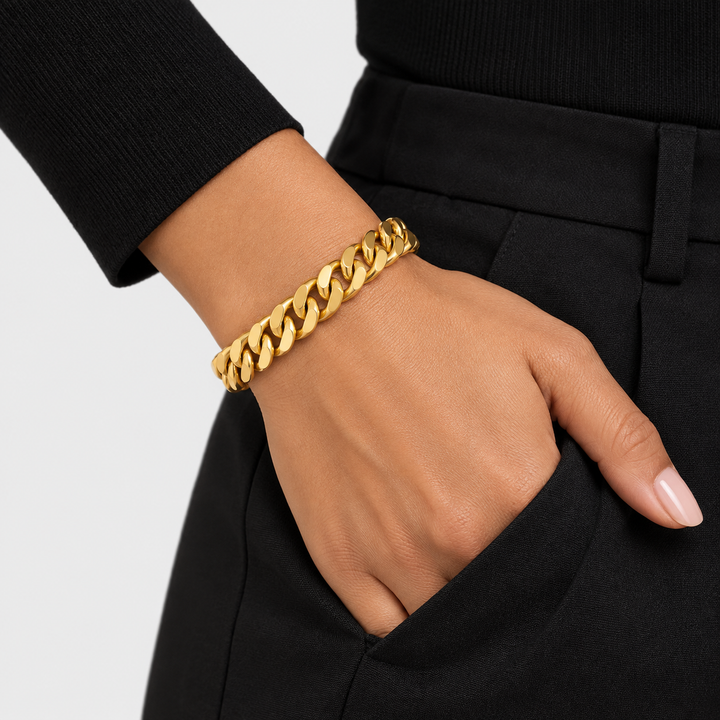 Royal Cuban Armband - Goud