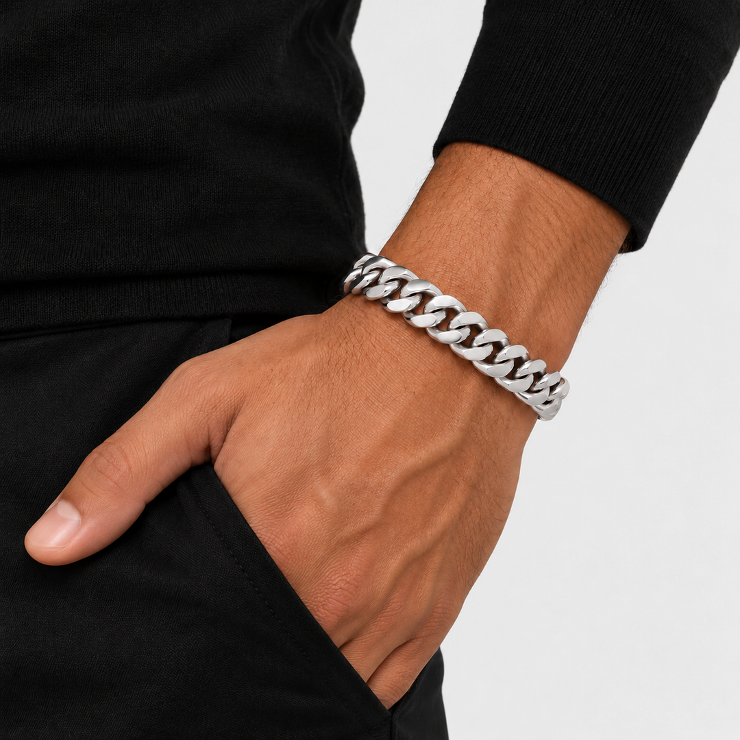 Royal Cuban Armband - Zilver