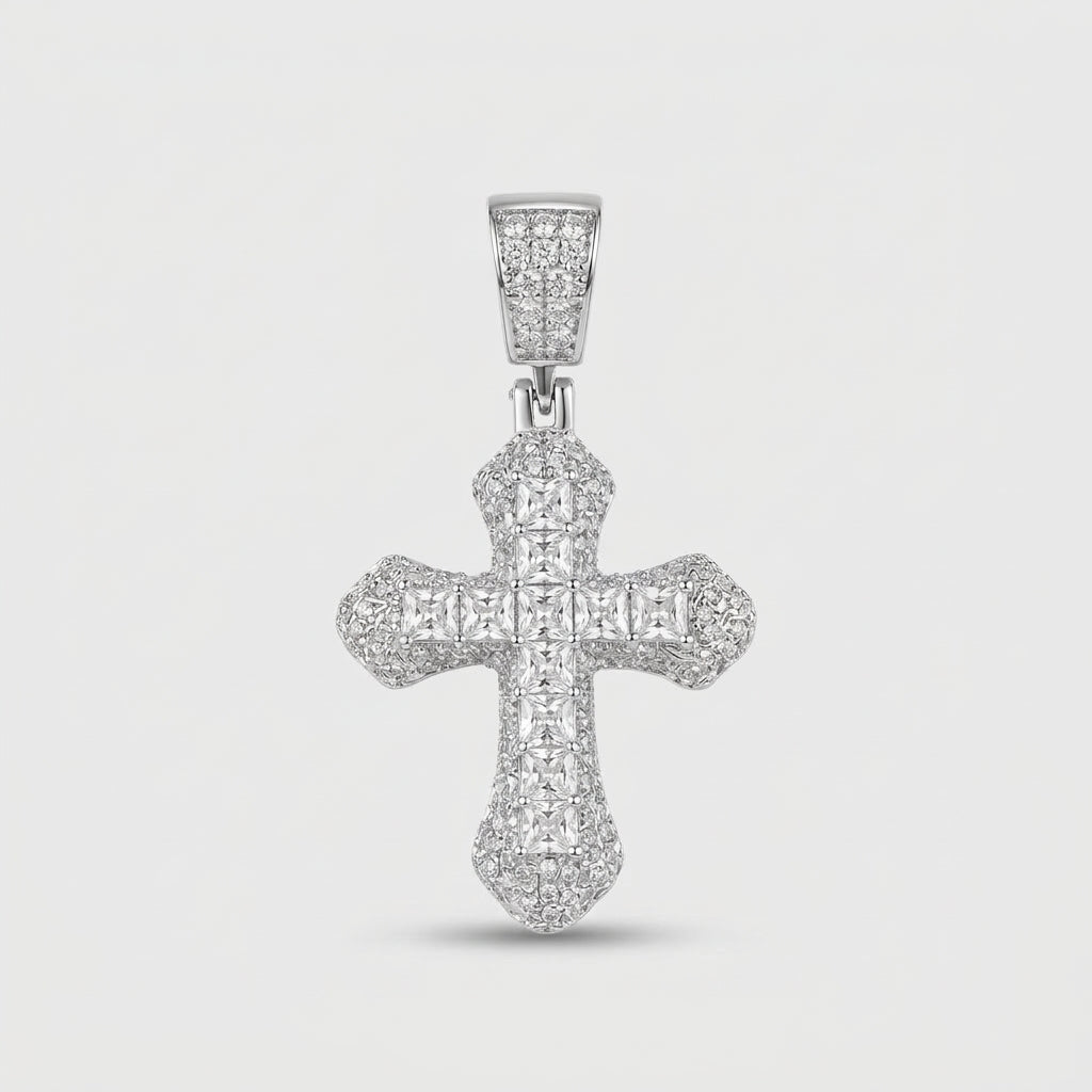 Zilver Frost Cross Hanger