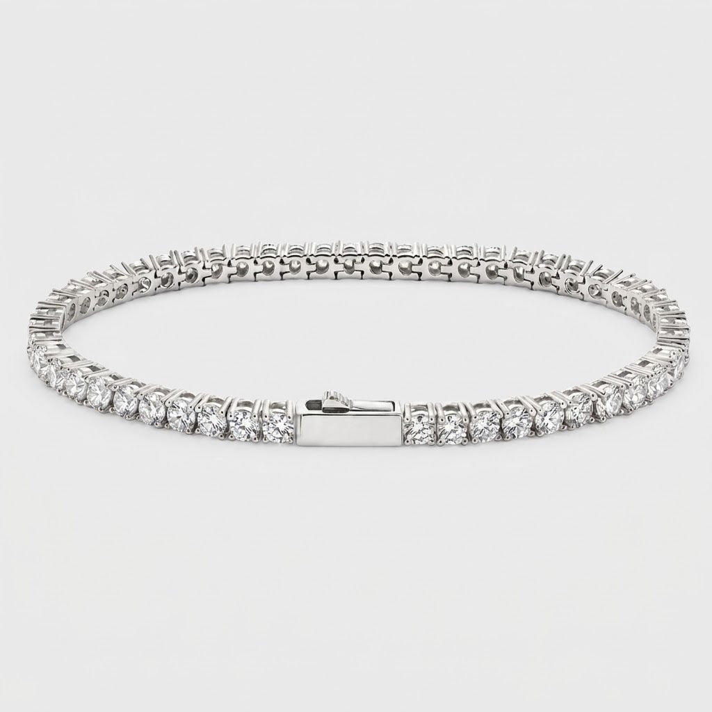 Tennis Armband - Witgoud 3mm