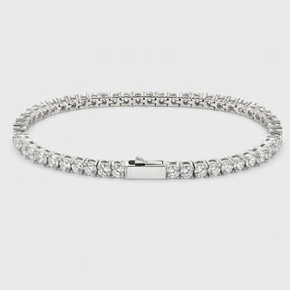 Tennis Armband - Witgoud 4mm